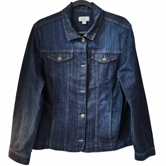 Mama Leopard Design Custom Upcycled Jean Jacket, Women's L